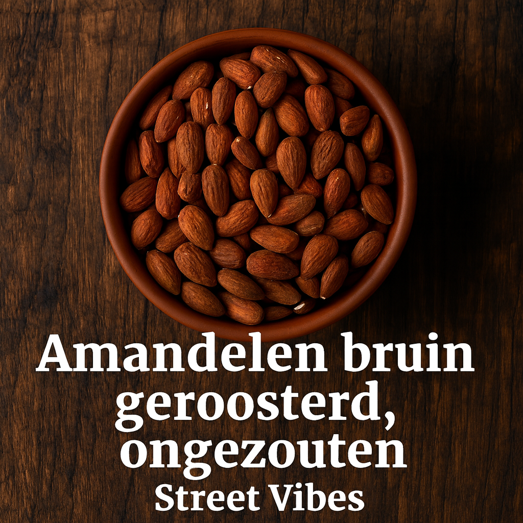 Amandelen bruin geroosterd ongezouten 100 gram