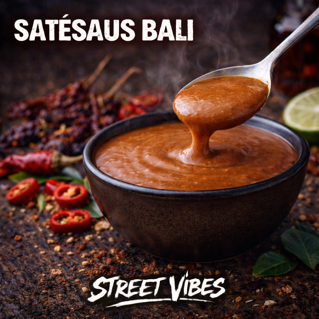 Satehsaus Balinees squeezer 250 ml bevat gluten en lactose