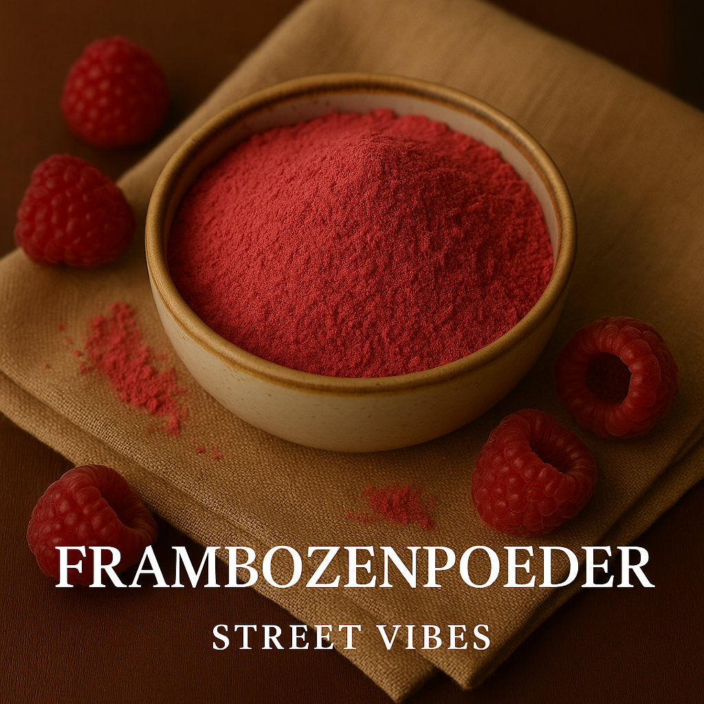 Frambozen poeder gevriesdroogd