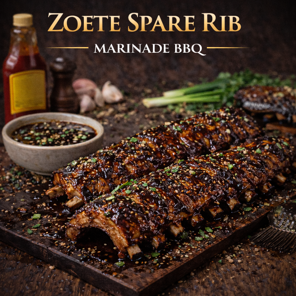 BBQ Zoete Marinade voor Spare Ribs Glutenvrij / Lactosevrij