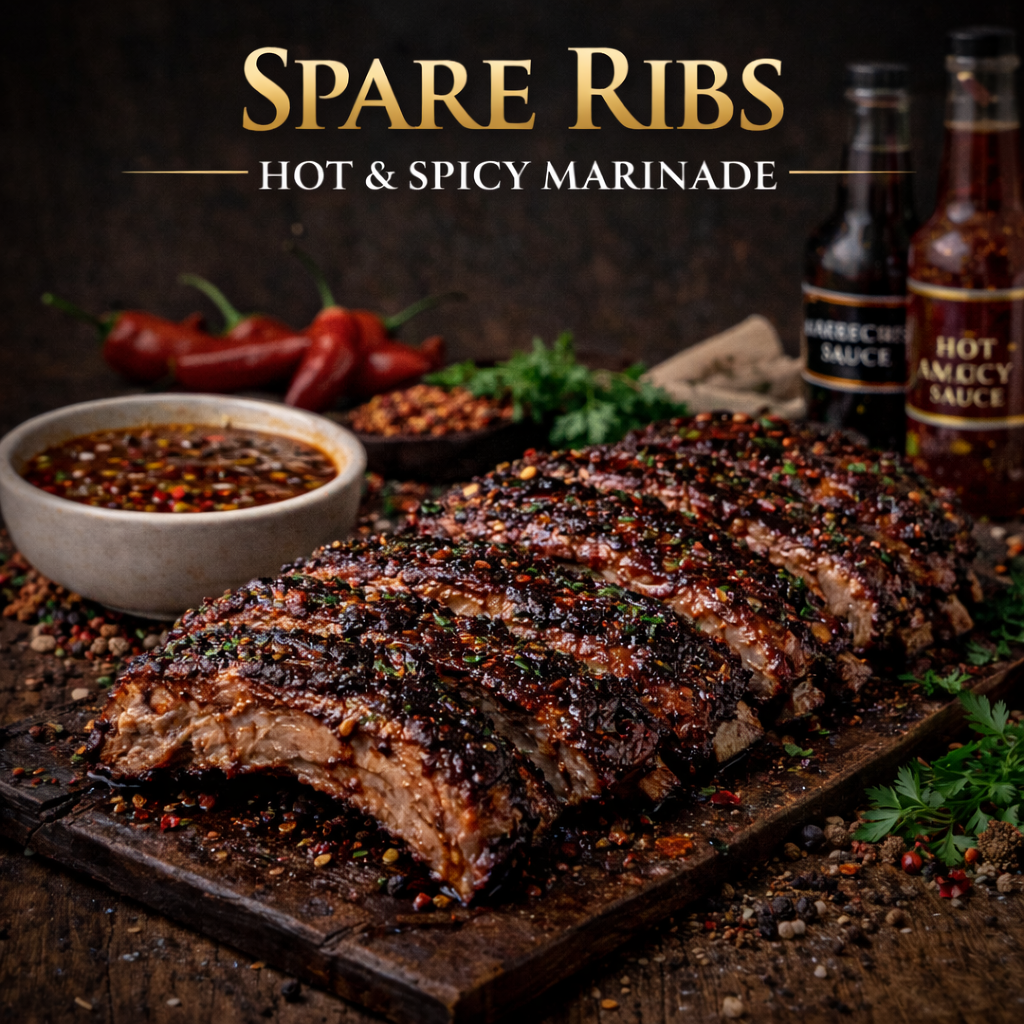 Spare Rib Marinade Hot & Spicy Glutenvrij / Lactosevrij