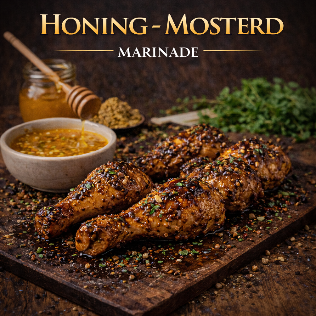 Honing Mosterd marinade Gluten / Lactosevrij