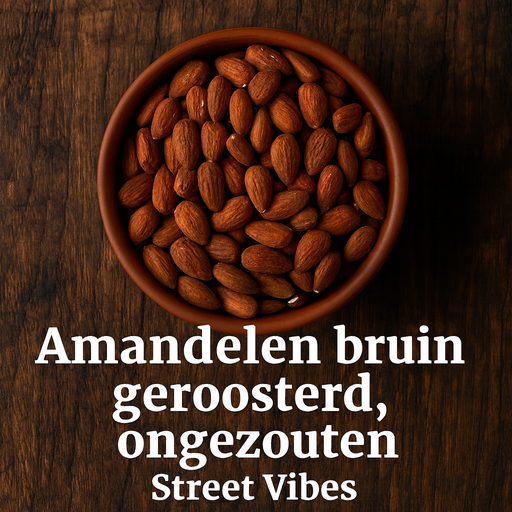 Amandelen bruin geroosterd ongezouten 100 gram