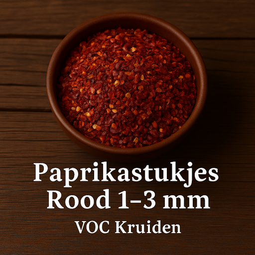 Paprika : Paprikastukjes Rood 1-3 mm 