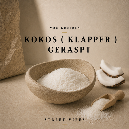Kokos ( Klapper ) gemalen - geraspt 